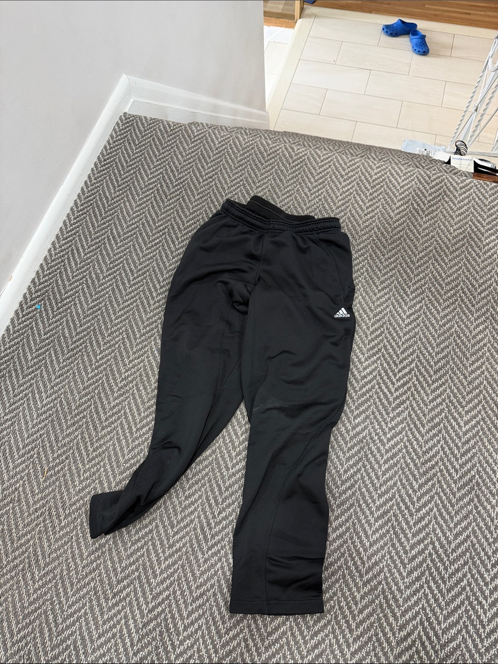 adidas Black Athletic Joggers with Logo
